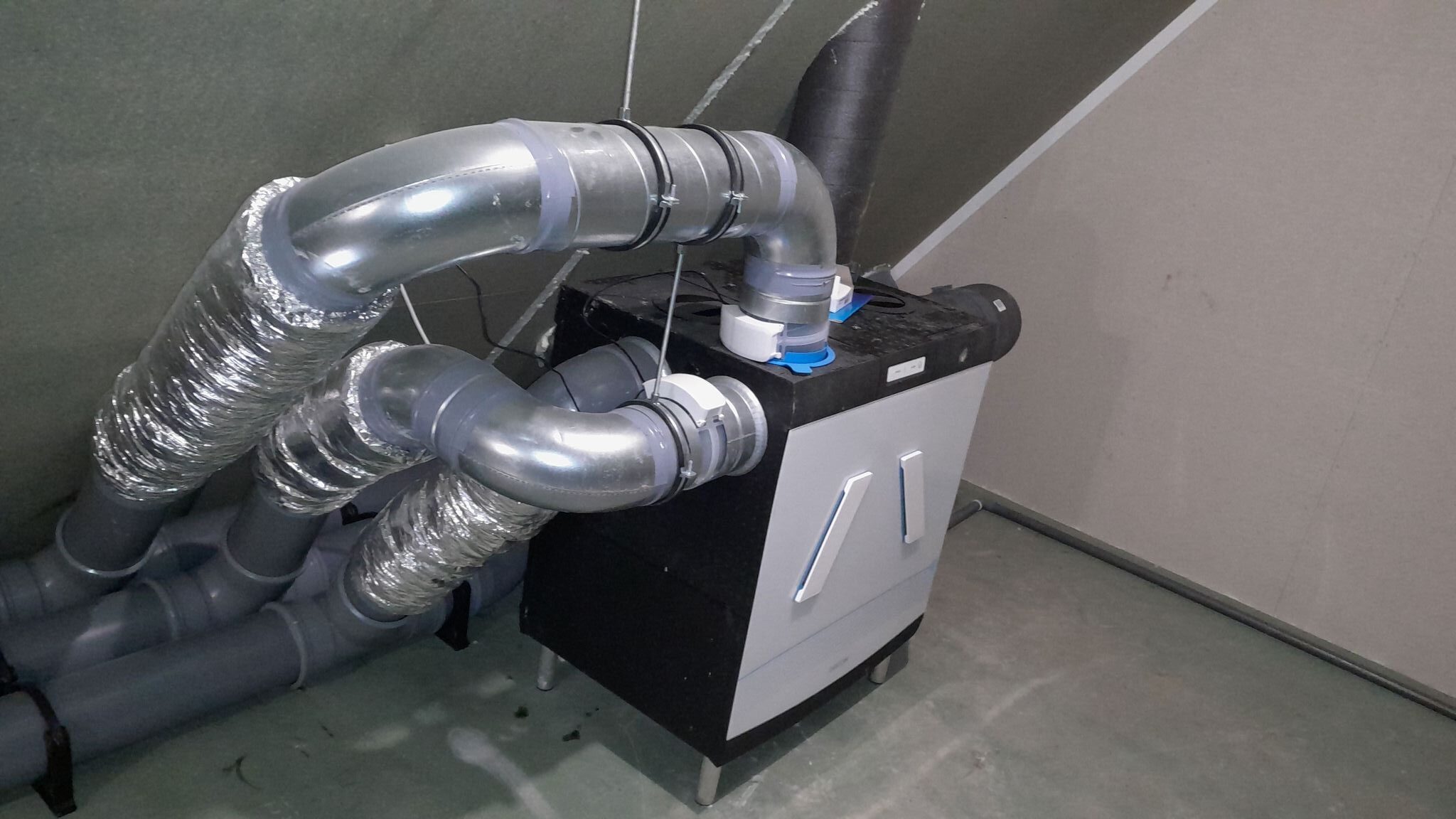 WTW ventilatie installatie woningbouw